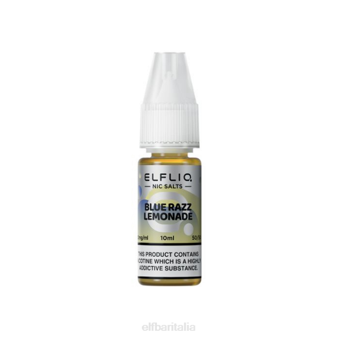 elfbar elfliq blue razz limonata sali di nic - 10 ml-10 mg/ml VZT0217