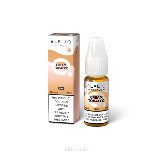 elfbar elfliq crema tabacco sali di nicotina -10ml-20 mg/ml VZT0212