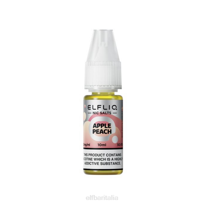 elfbar elfliq sali di mela pesca nic - 10ml-10 mg/ml VZT0219