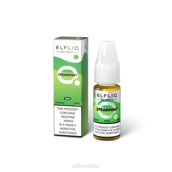 elfbar elfliq sali di menta verde - 10ml-20 mg/ml VZT0208