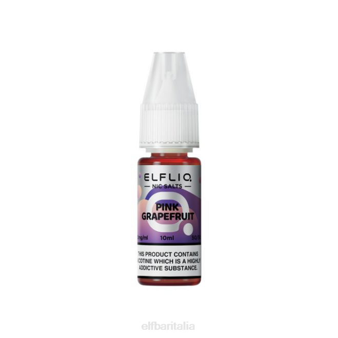 elfbar elfliq sali di nic di pompelmo rosa - 10ml-10 mg/ml VZT0202