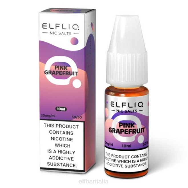 elfbar elfliq sali di nic di pompelmo rosa - 10ml-5mg VZT0201