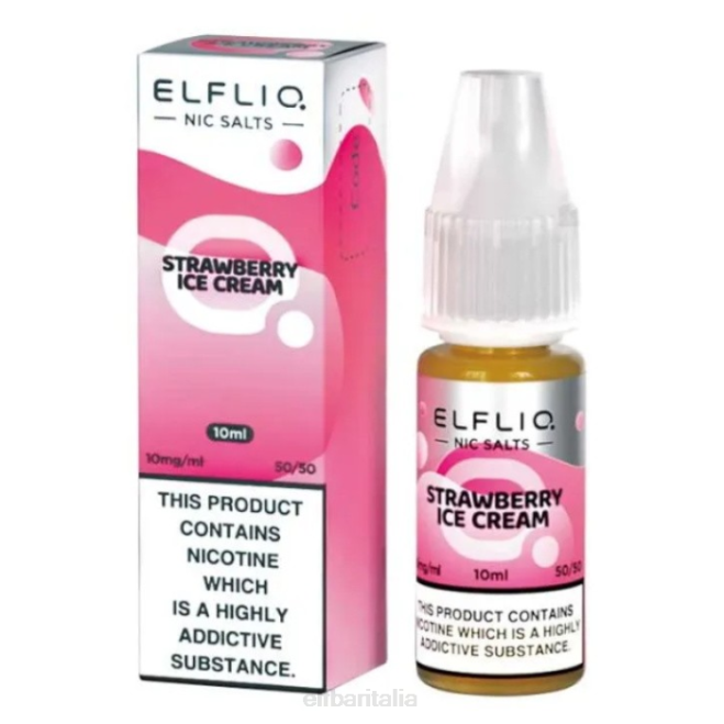 elfbar elfliq sali di nic - neve di fragola - 10ml-10 mg/ml VZT0182