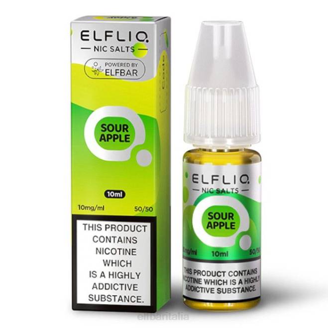 sali elfbar elfliq nic - mela acerba - 10ml-10 mg/ml VZT0169