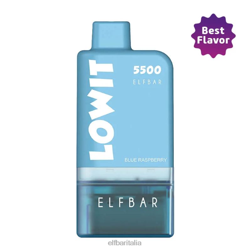 ELFBAR kit pod precompilato lowit 5500 2%nic blu lampone lampone blu+batteria blu FNP8L134
