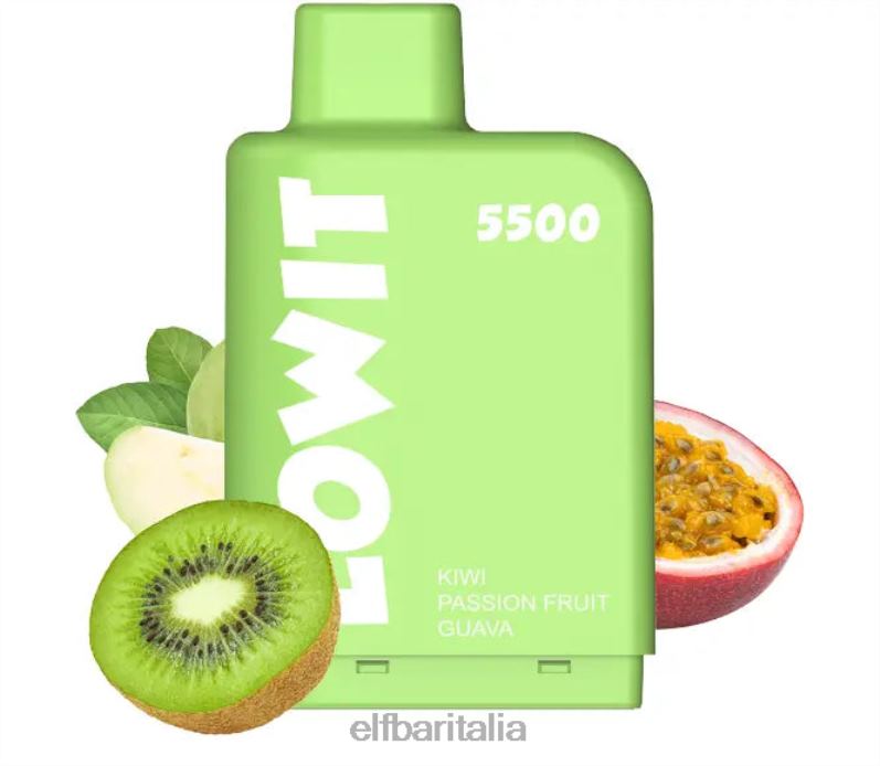 ELFBAR pod preriempito basso 5500 puff 2%nic kiwi frutto della passione guava FNP8L139