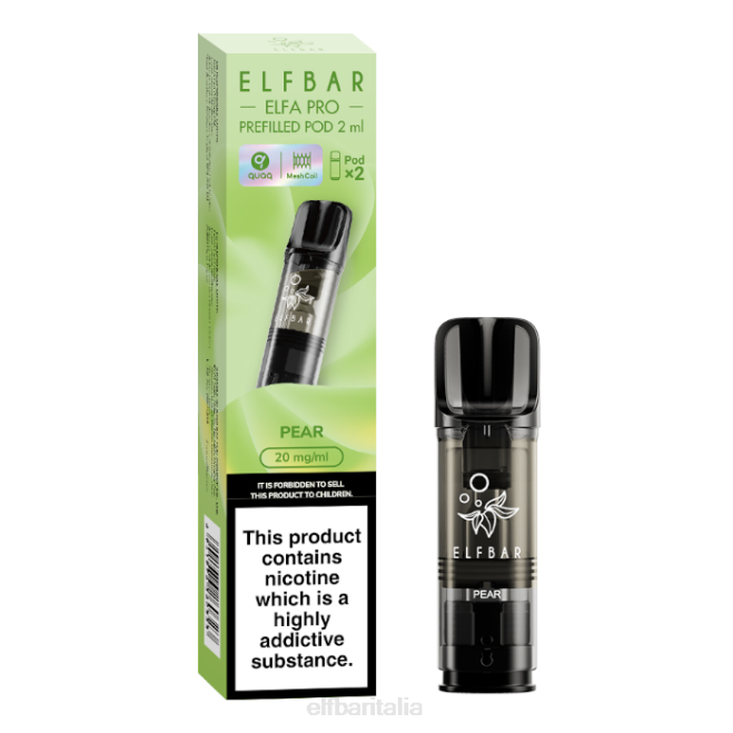 elfbar elfa pro capsule preriempite - 20 mg - 2 conf VZT091 Pera