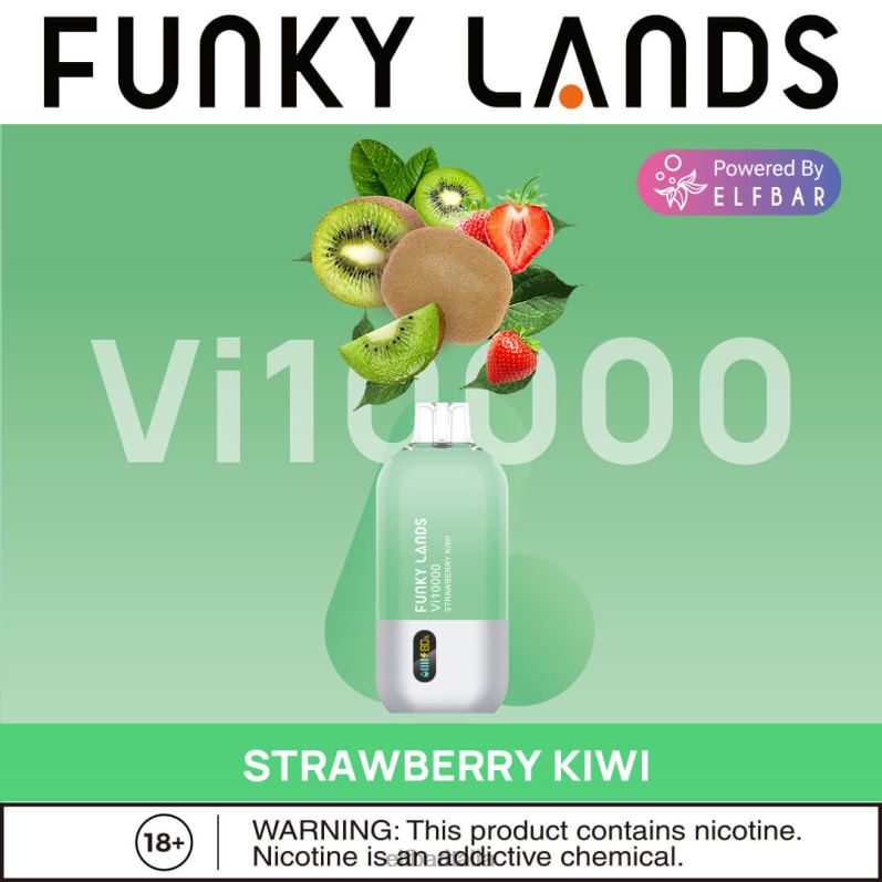 ELFBAR Funky Lands vaporizzatore usa e getta vi10000 sbuffi kiwi fragola FNP8L161