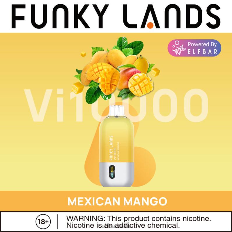 ELFBAR Funky Lands vaporizzatore usa e getta vi10000 sbuffi mango messicano FNP8L166