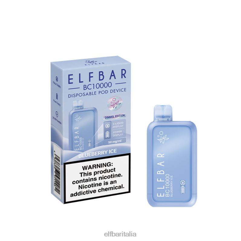 ELFBAR miglior sapore di vape usa e getta serie bc10000 ice ghiaccio al mirtillo FNP8L5